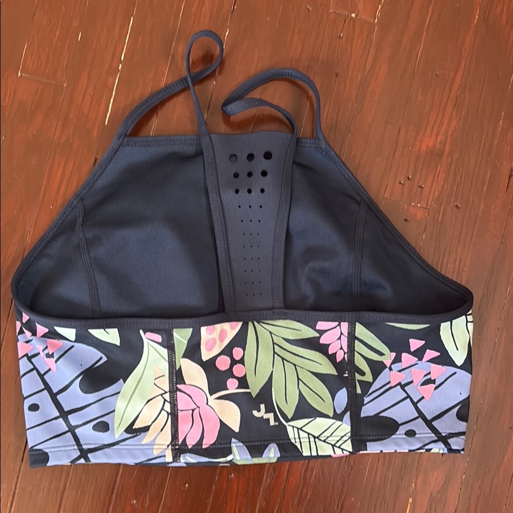JoyLab Blue Floral Sports Bra